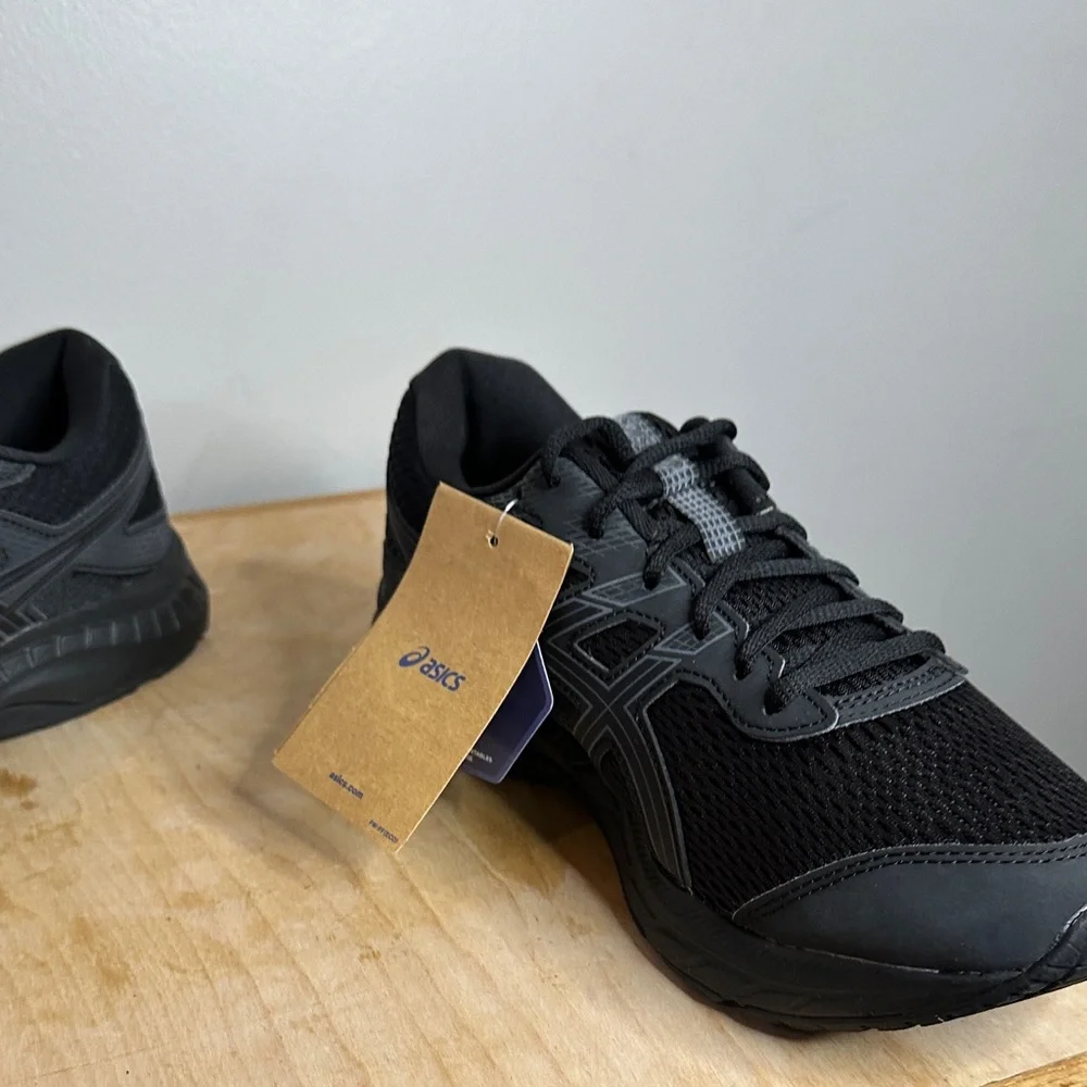 ASICS Men's Black Athletic Shoes size 8 - Picture 5 of 9